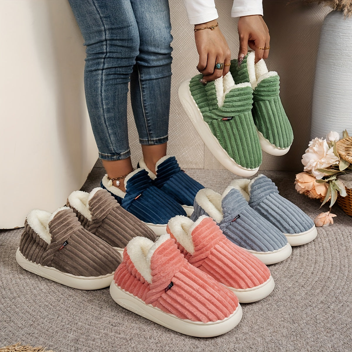 Plush Winter Slippers