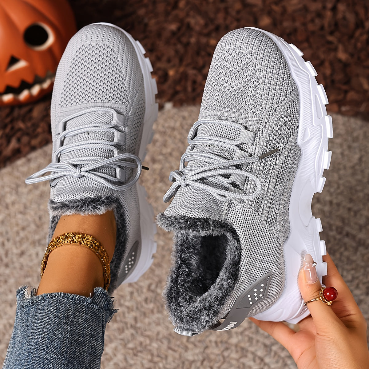 Women's Warm Slip-On Sneakers