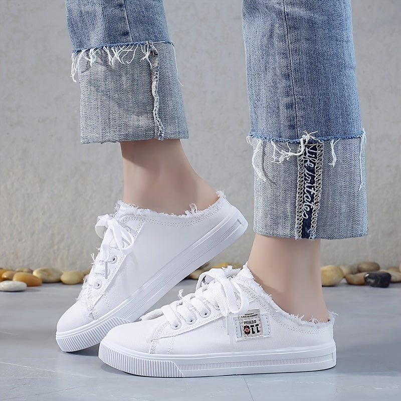 Women'S Classic White Canvas Sneakers