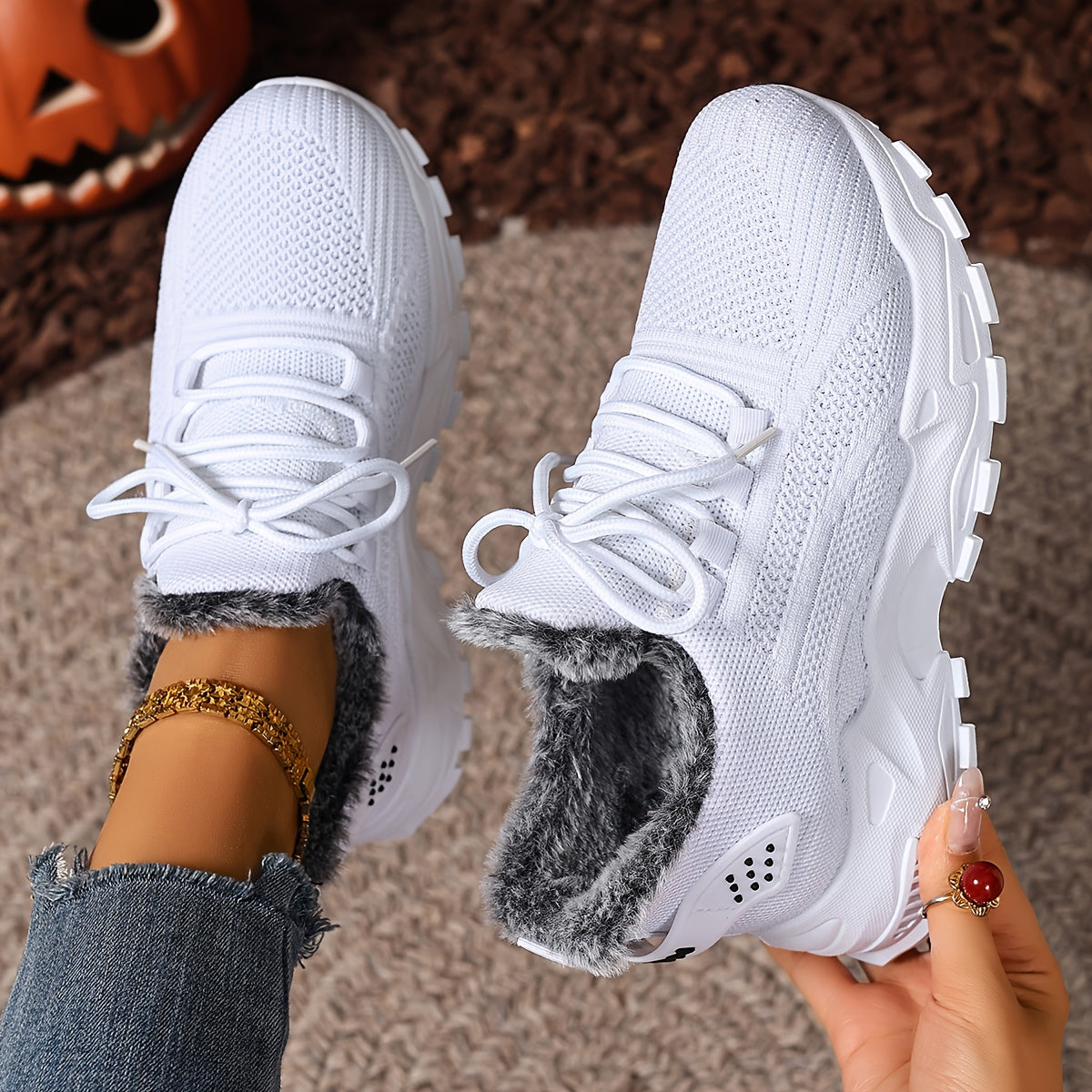 Women's Warm Slip-On Sneakers