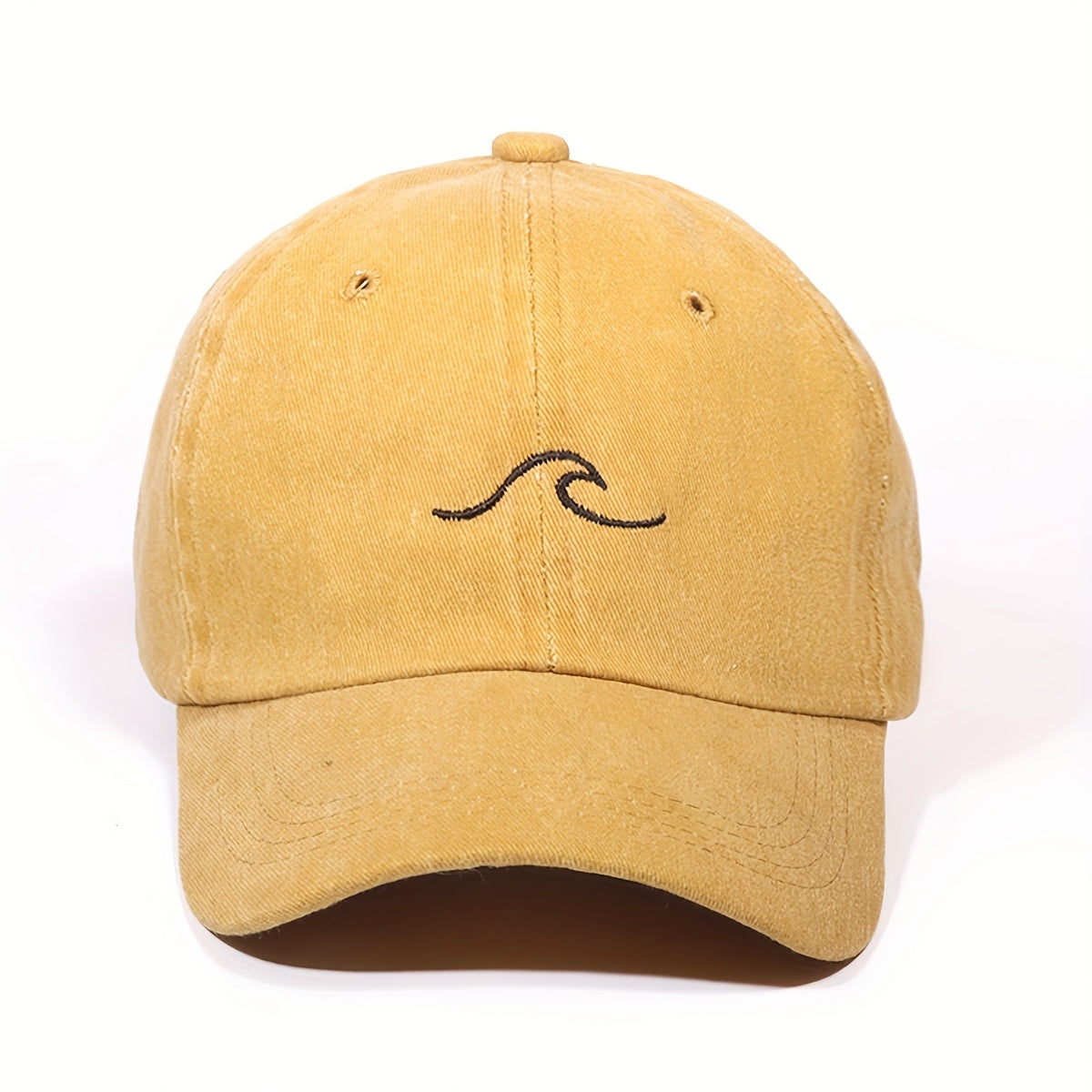 Unisex Embroidered Flame Baseball Cap