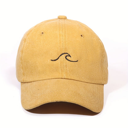 Unisex Embroidered Flame Baseball Cap