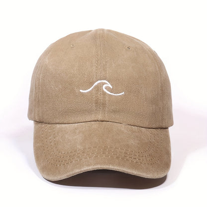 Unisex Embroidered Flame Baseball Cap