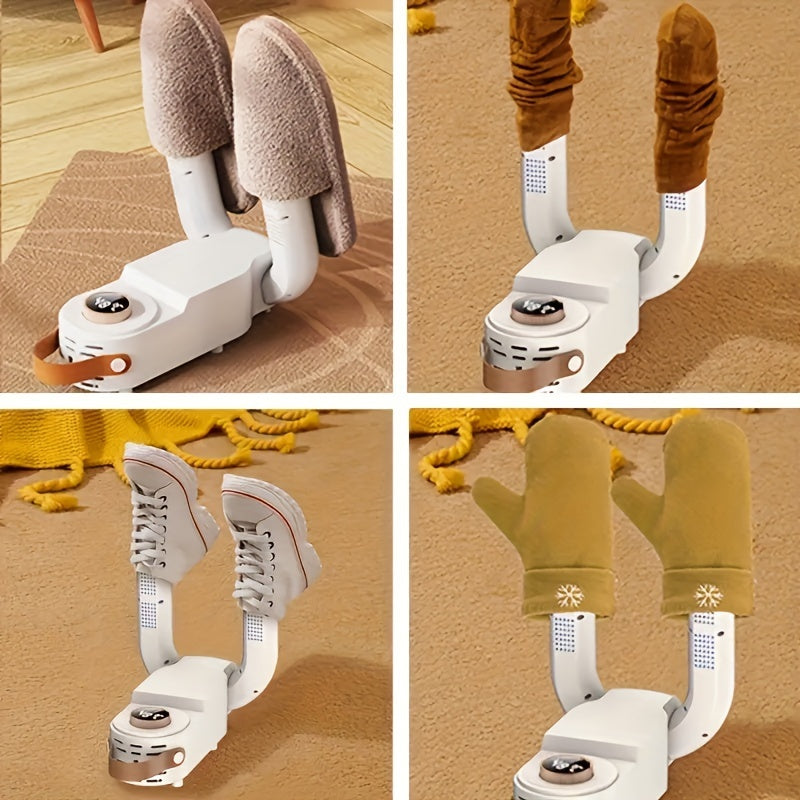 Portable Folding Shoe Dryer with Timer